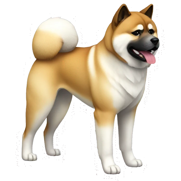 Akita Dog Breed Full Body emoji