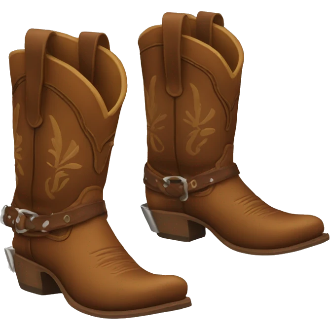 two cowboy boots  emoji