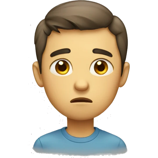  Sad boy frowning emoji