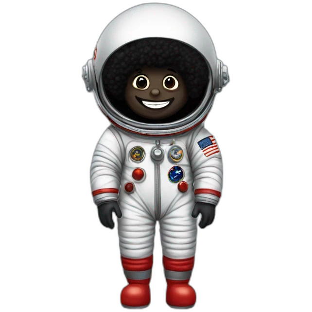Golliwog astronaut emoji