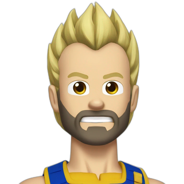 vegeta blond beard emoji