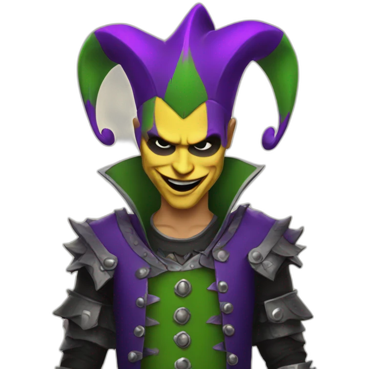 Punk jester emoji