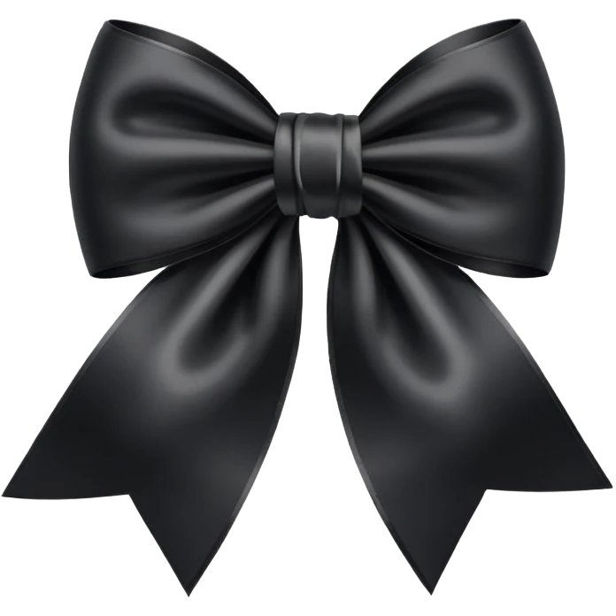 Black Bow￼ emoji