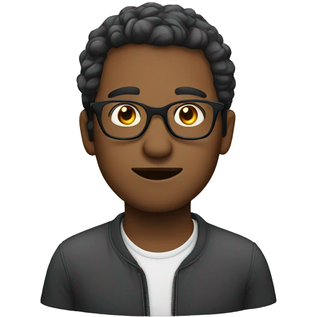 Man with glasses  emoji