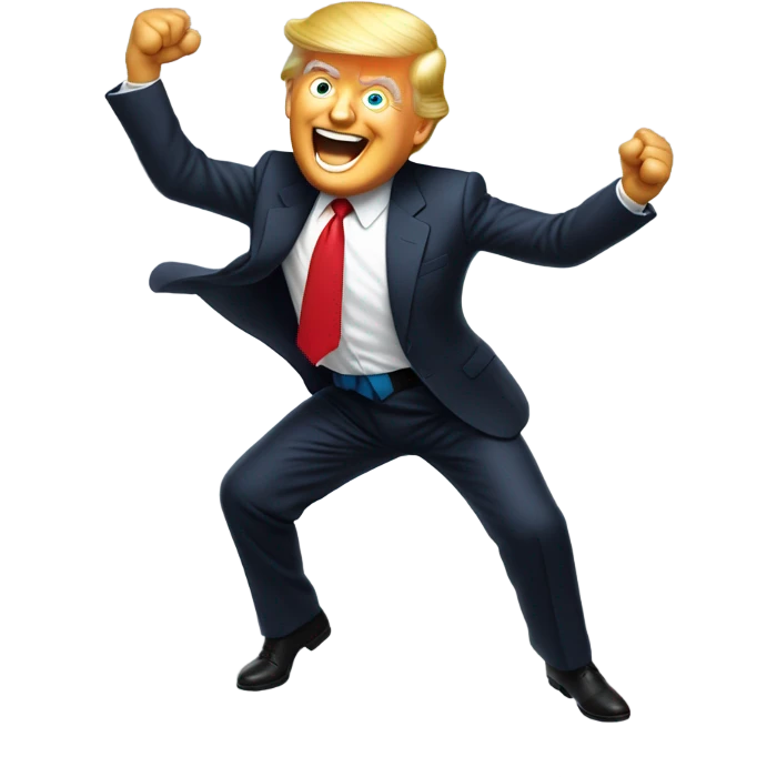 Trump dancing emoji