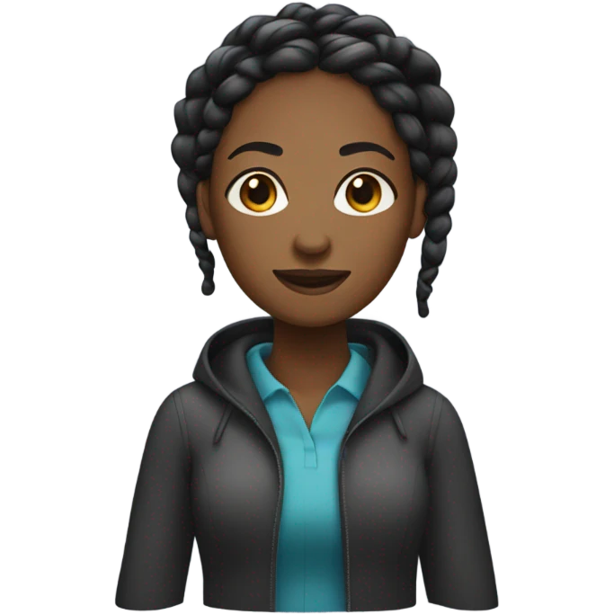Black woman with braids emoji