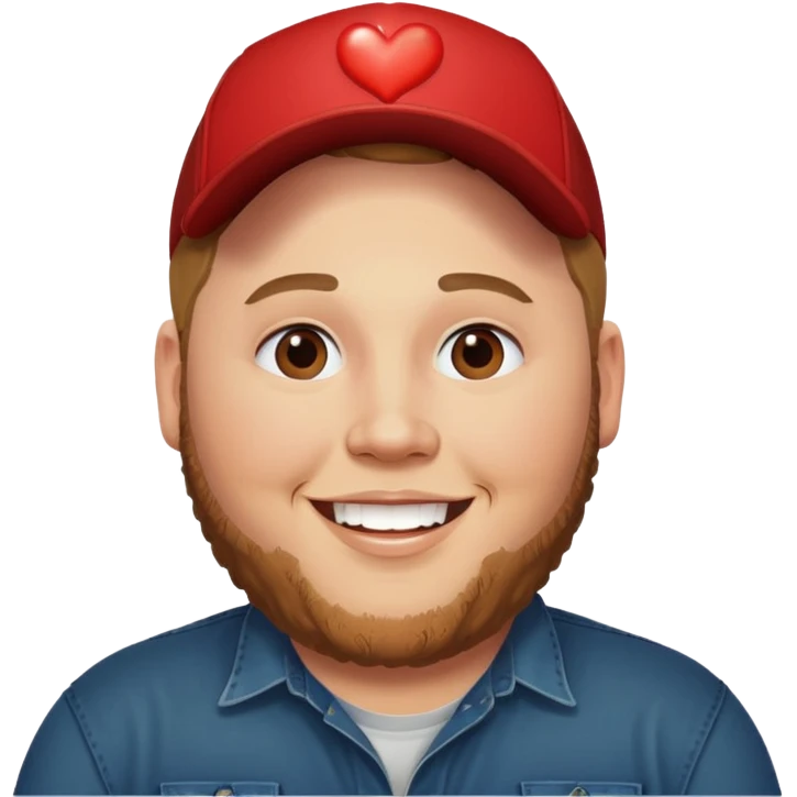 luke combs with heart eyes emoji