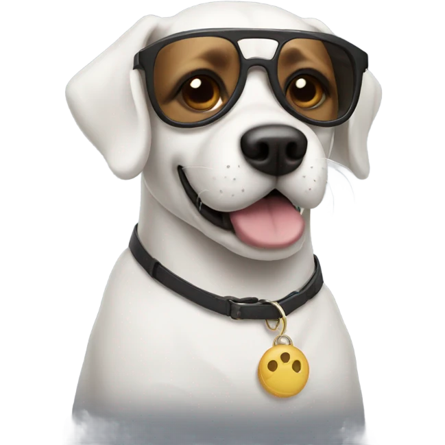 Dog with sunglasses  emoji
