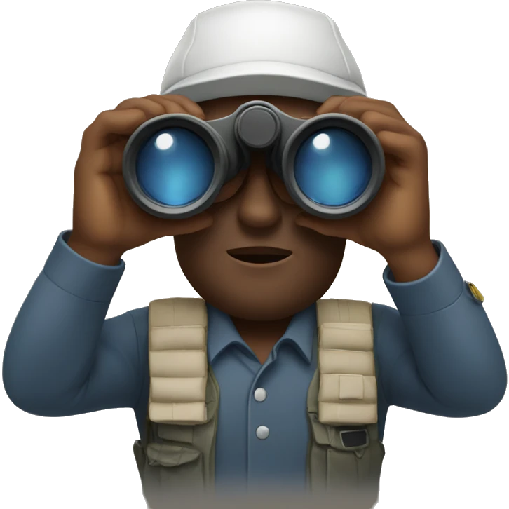 Man with binoculars emoji