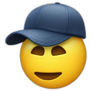Gorra con un walkie tookie  emoji