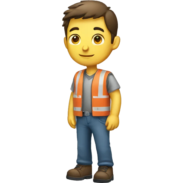 full body character worker man  emoji