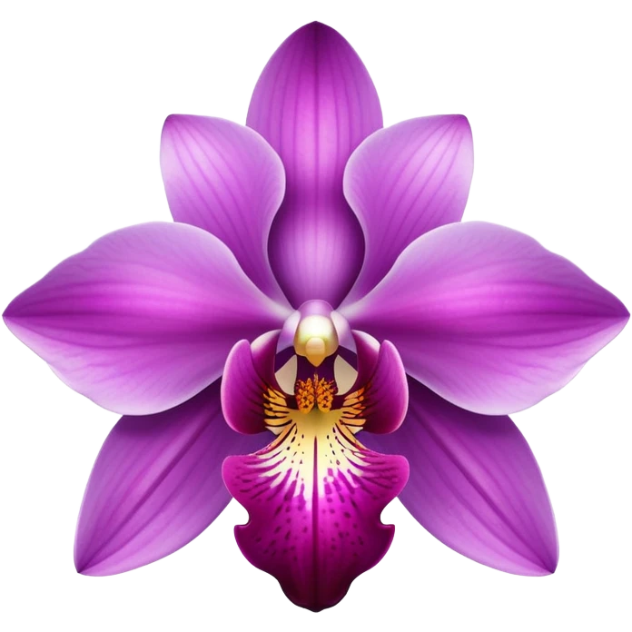 Classic orchid flower with vibrant petals and distinctive shape emoji