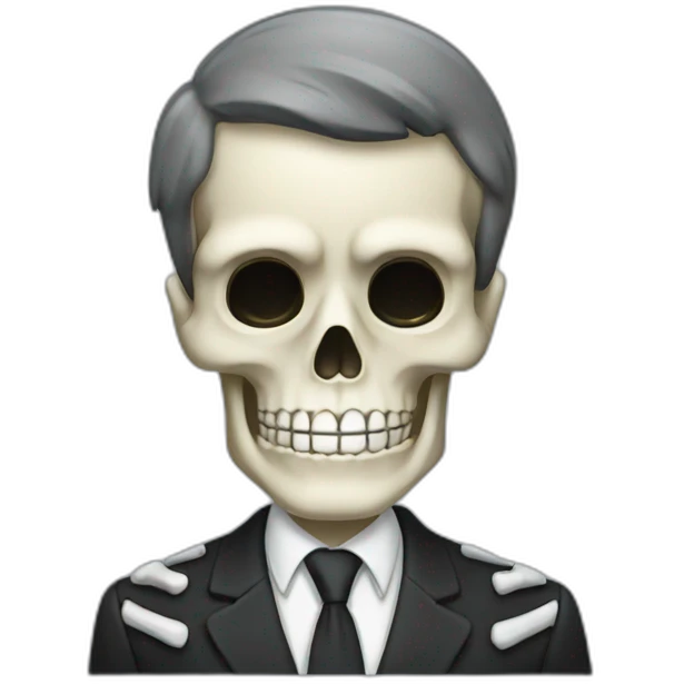 Business skeleton emoji