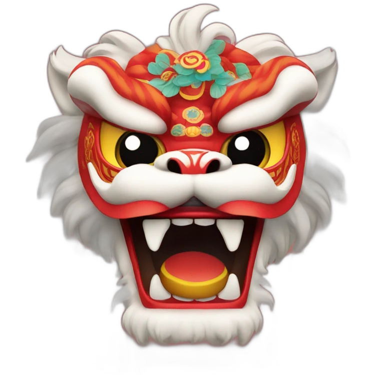 southern chinese lion dance emoji