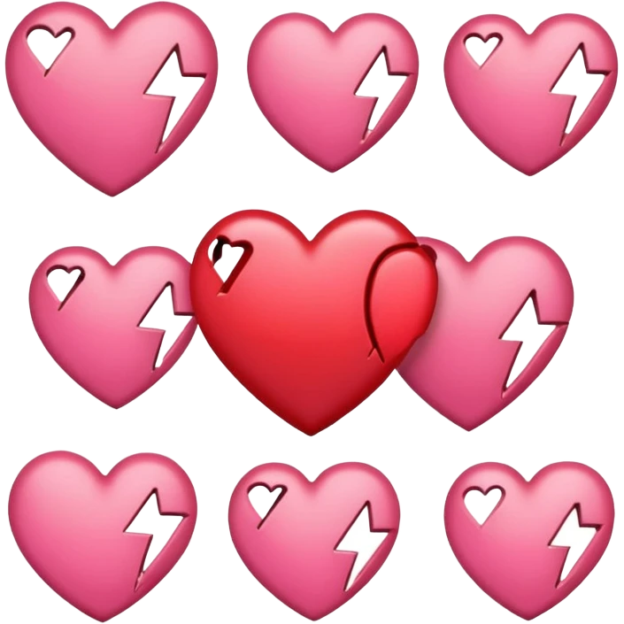 ❤️‍🔥​+❤️‍🩹+​🩷​ emoji