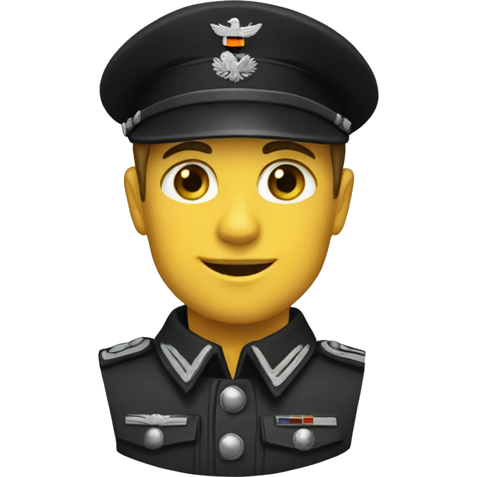 germany 1944 officer black uniform emoji