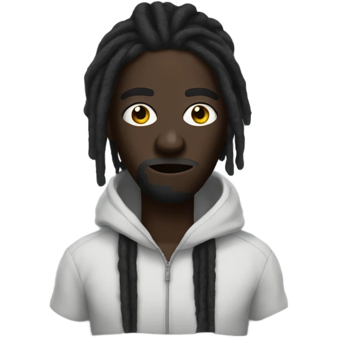 dark skin dreadhead with ski mask on  emoji
