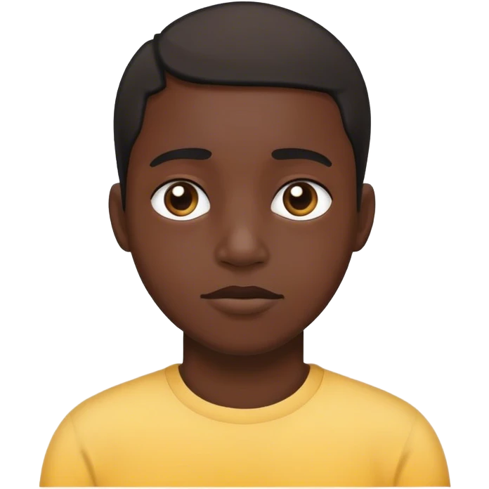 black skinned autist emoji