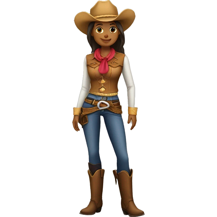 mulher cowboy  emoji