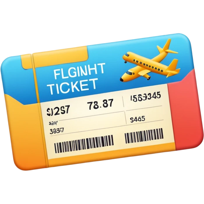 I will buy the flight ticket emoji