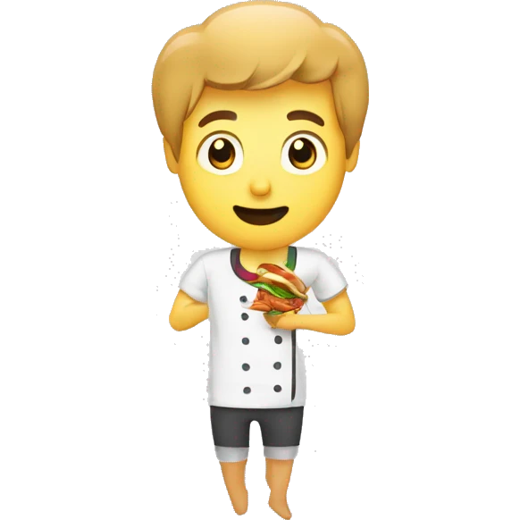 a person asking you if you want to eat a kebab for lunch, with a question mark emoji