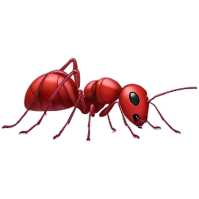 Ant red and pink emoji
