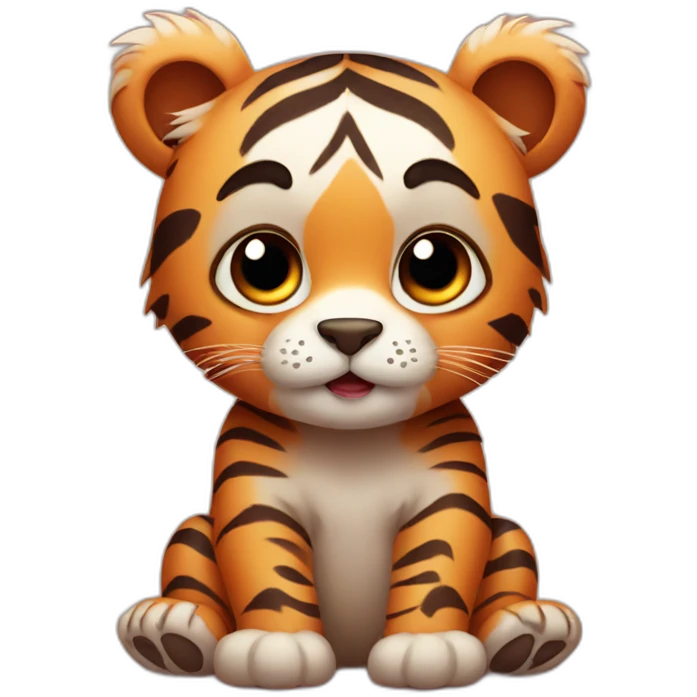 cute tiger bear emoji