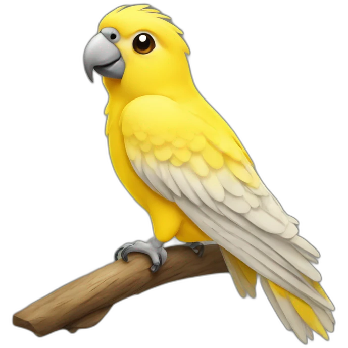 yellow cockatiel parrot emoji