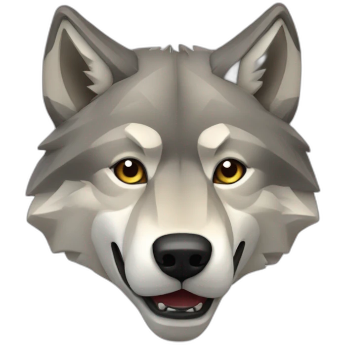 Wolf géométrie emoji