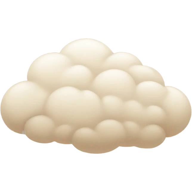 Beige cloud  emoji