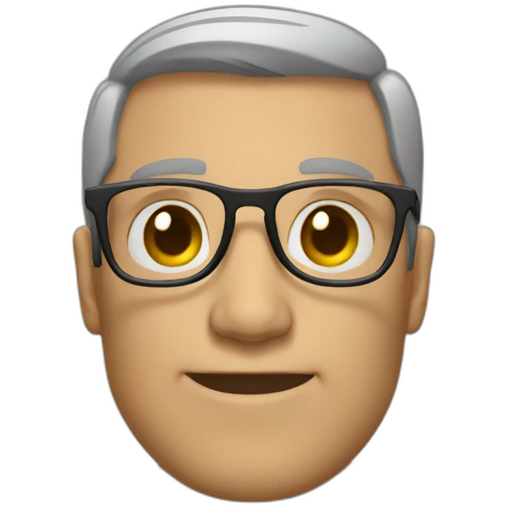 Man with glasses emoji