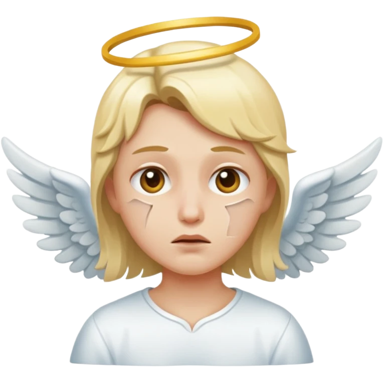 Angel with broken nose emoji