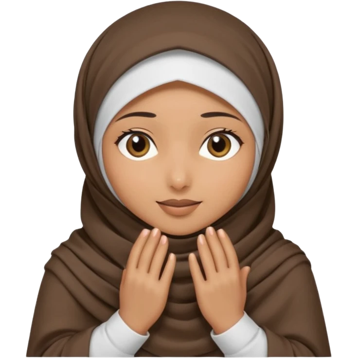 Hijabi girl sitting.     head covered
hands pulling the fabric in
shy-but-dramatic energy
“no cameras pls” but in a cute way
soft + mysterious vibe emoji