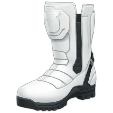 futuristic white Phantom squad Infiltration armored boots emoji