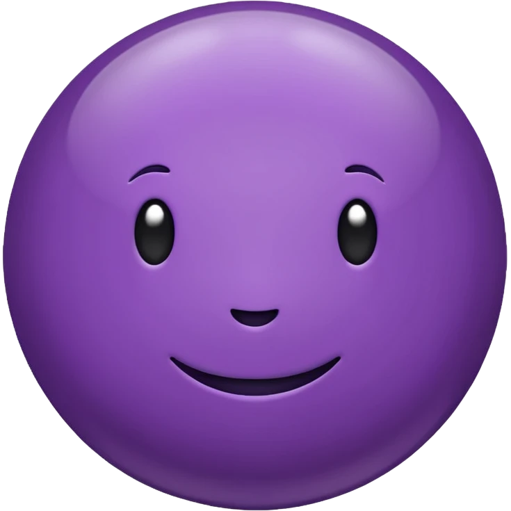 purple color ball emoji