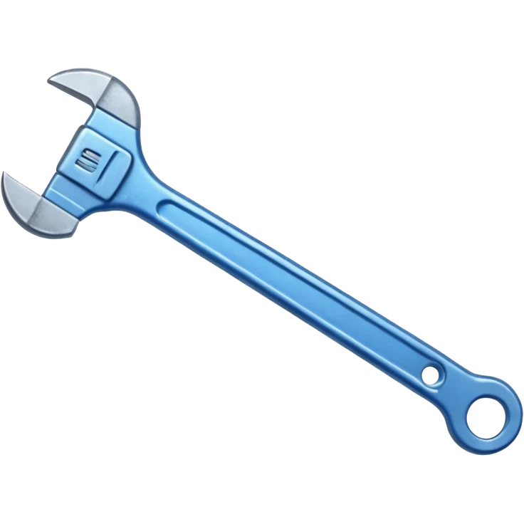blue wrench emoji
