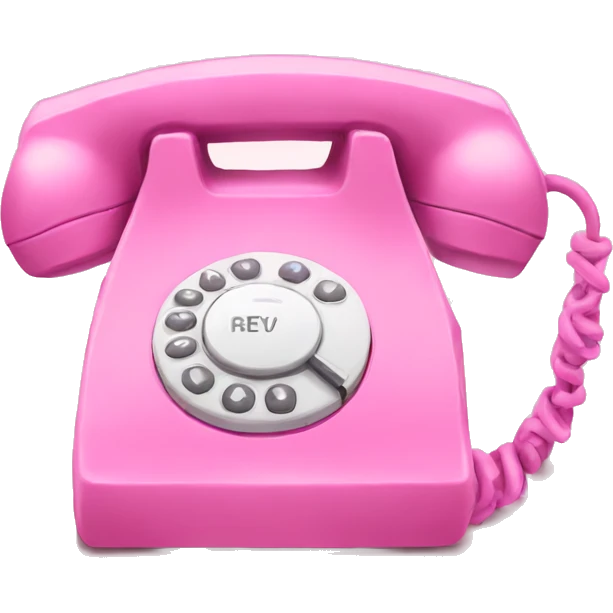 Pink phone  emoji