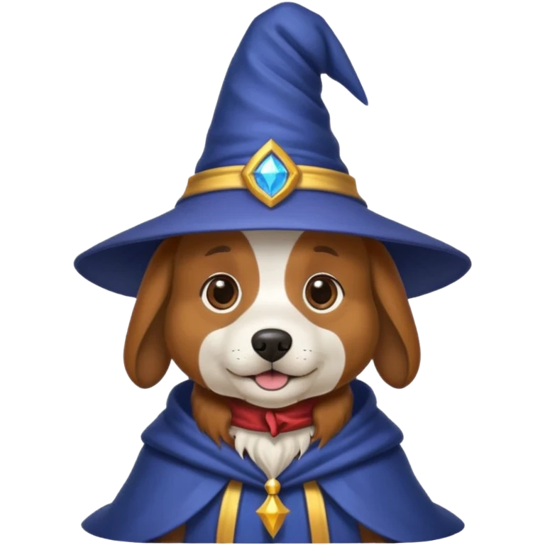 Dog wizard emoji