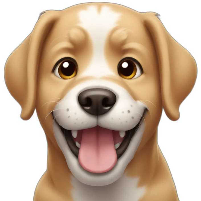 dog smiling emoji