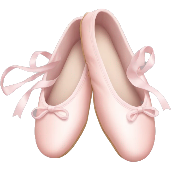 Pale pink ballet shoes emoji