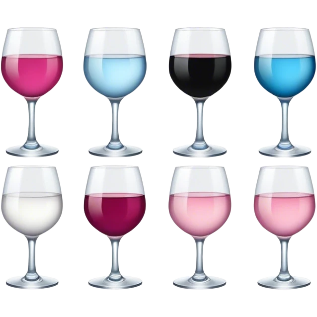 Burdeos, blue, black, white, grey and pink  emoji