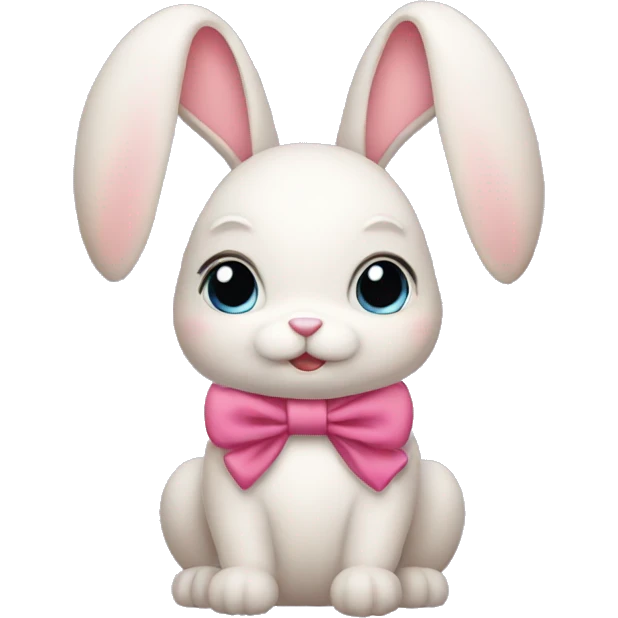 Bunny with bows  emoji