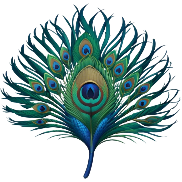 Peacock feather emoji  emoji
