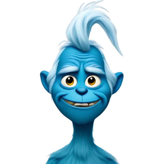 blue grinch emoji