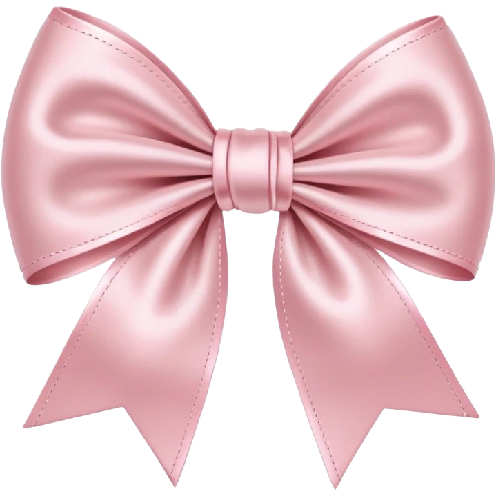light pink bow on light pink bow emoji