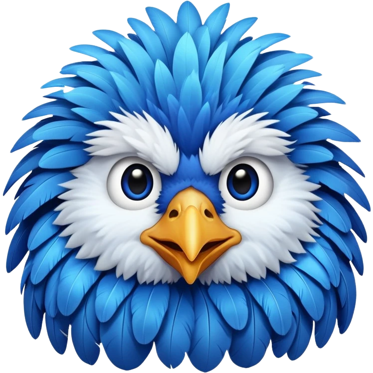 blue chicken emoji