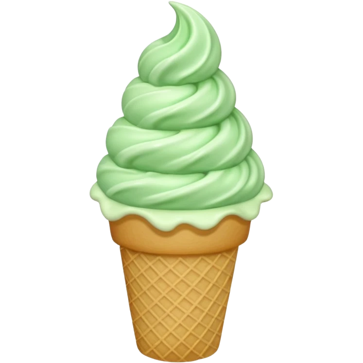 green ice cream emoji