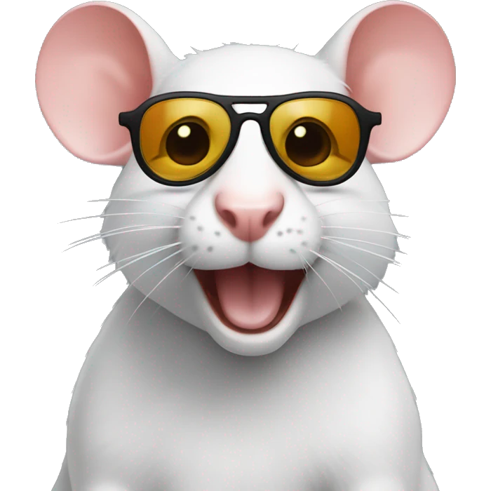 raton laveur avec des lunettes de soleil  emoji