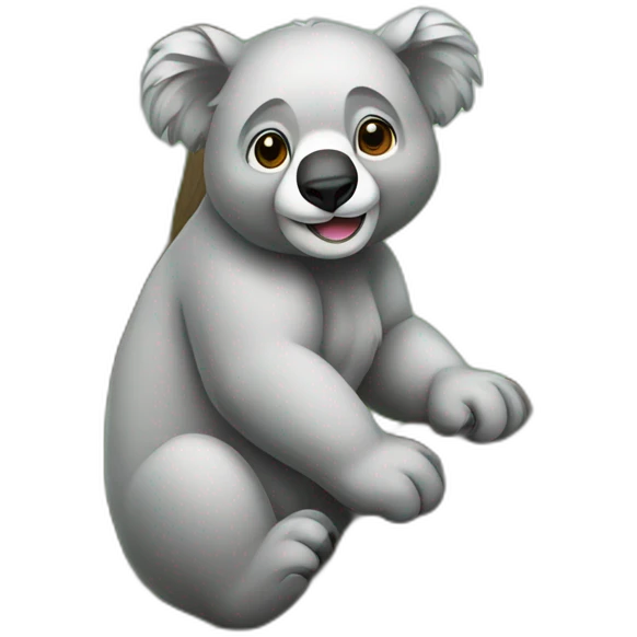Coala on tree emoji