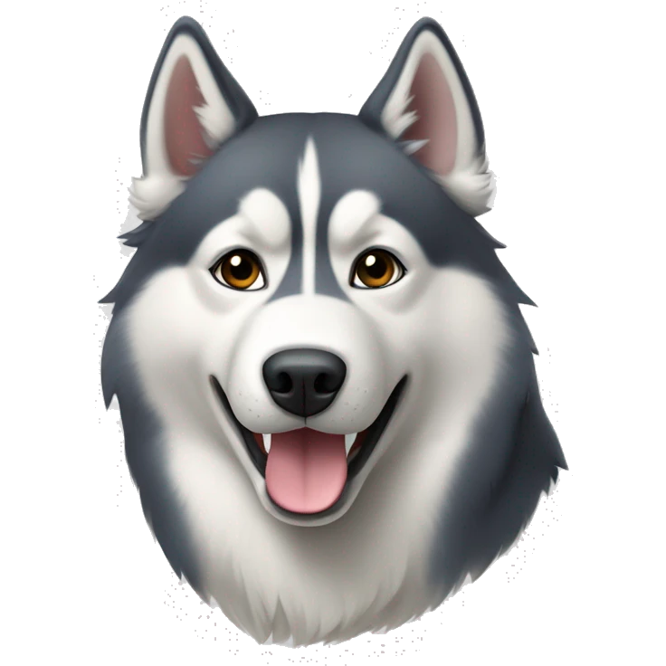 husky siberiano branco emoji
